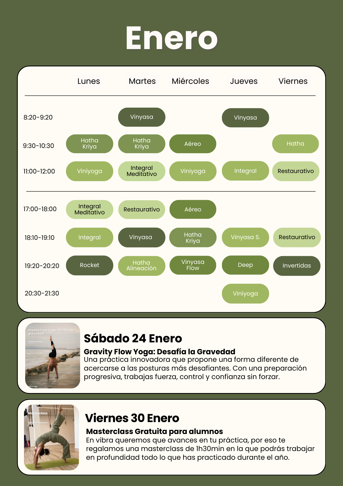 Horario Diciembre Vibra